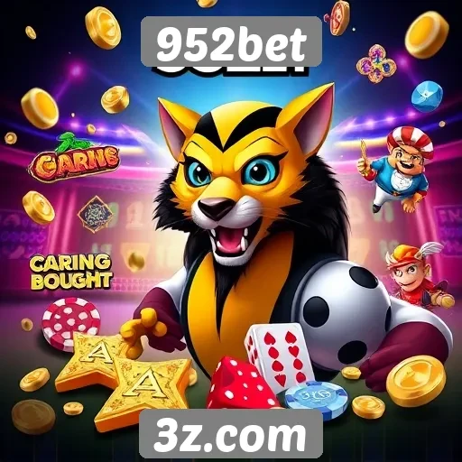 Variedade de jogos disponíveis na plataforma 952bet